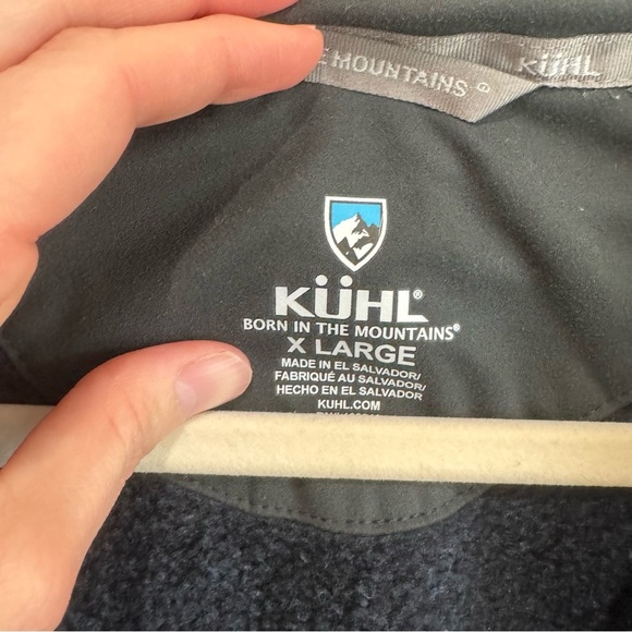 Kuhl Revel 1/4 Zip Mens XL Black Pullover Kashmira Fleece Performance Layer - Picture 3 of 10
